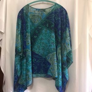 Susan graver semi sheer poncho